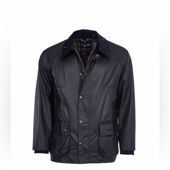 Barbour Classic Bedale Waxed Cotton Jacket in Black Size XL